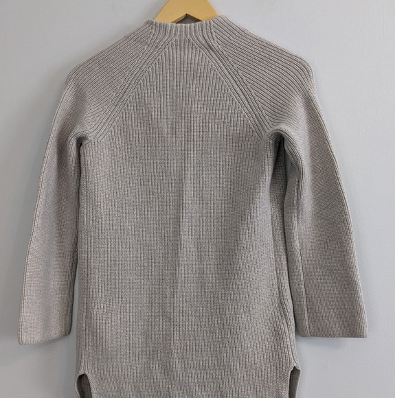 Wilfred Vartan 100% Wool Long Open Front Cardigan XS Light Grey - Picture 7 of 13